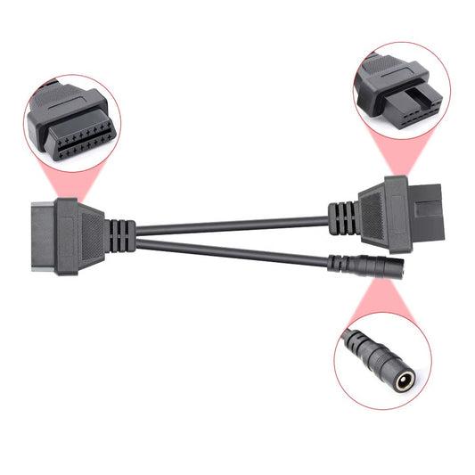 OBD2 adapterkabel til Mitsubishi 12 pin