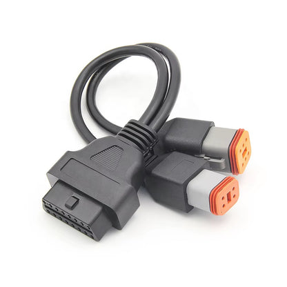 OBD2 adapterkabel til Harley Davidson 4 pin og 6 pin