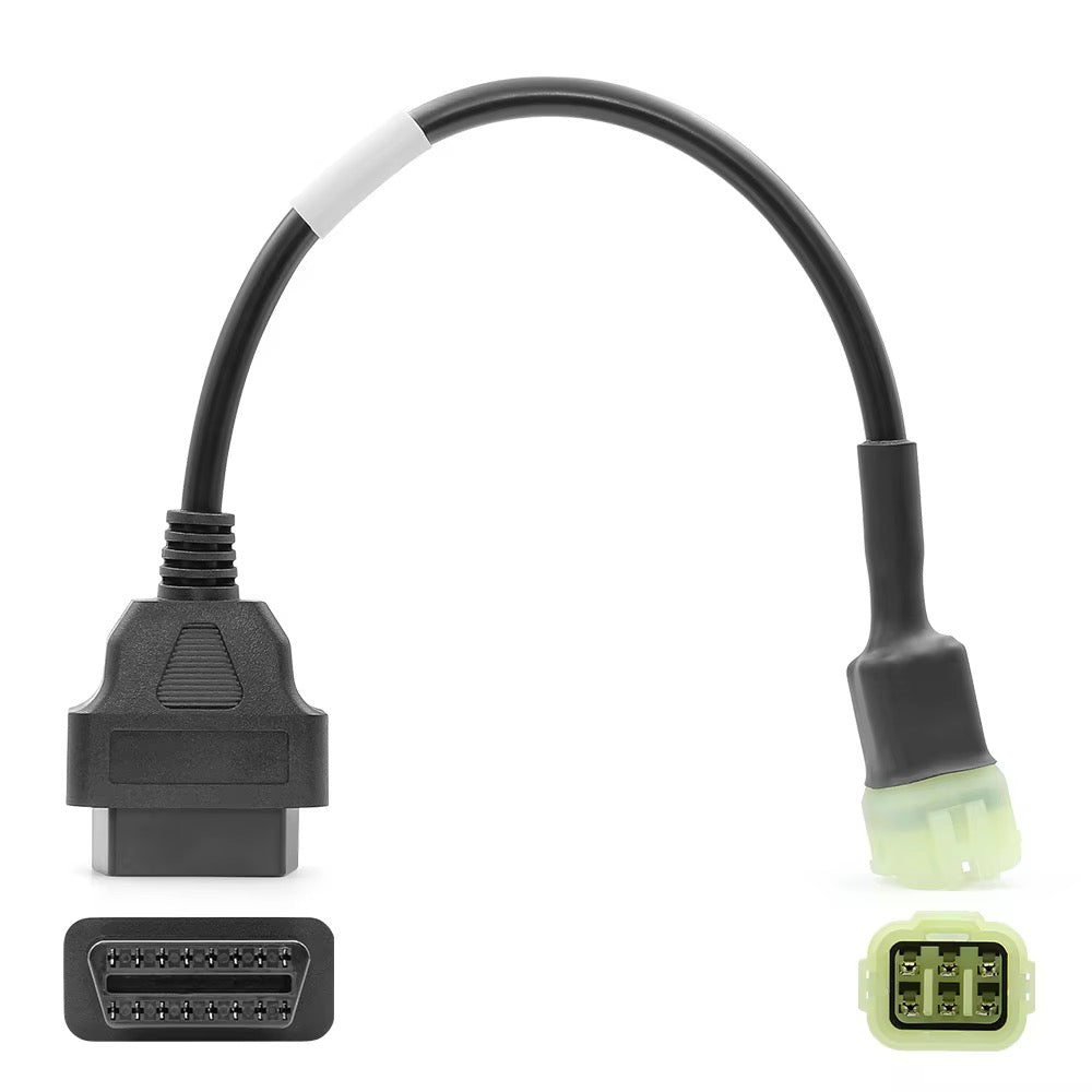 OBD2 adapterkabel til Kawasaki motorsykkel 6 pin