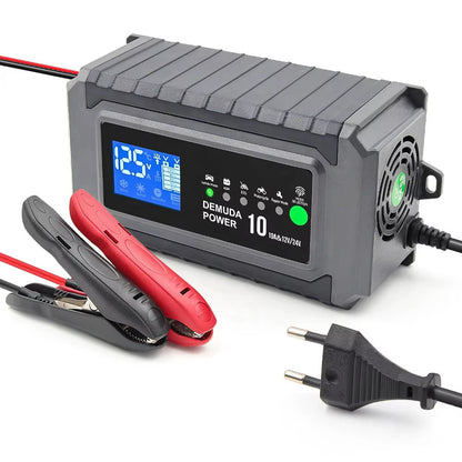 12V/24V Automatisk batterilader med pulsreparasjon