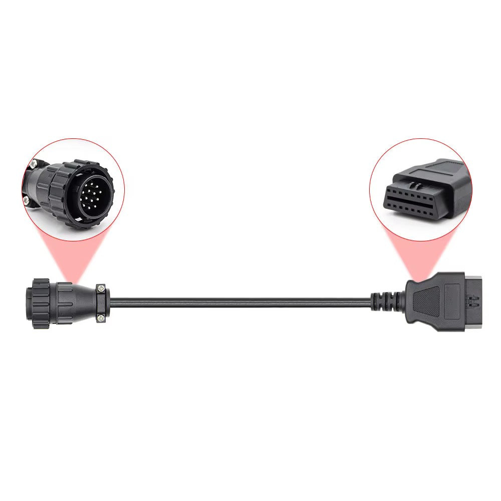 OBD2 adapterkabel til Mercedes-Benz lastebil 14 pin