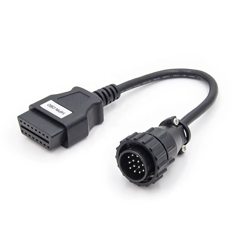 OBD2 adapterkabel til Mercedes-Benz lastebil 14 pin