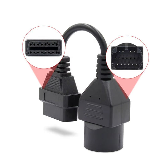 Mazda 17 pin kontakt og 16 pin OBD2