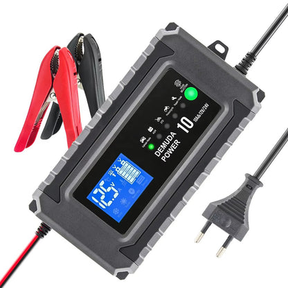12V/24V Automatisk batterilader med pulsreparasjon